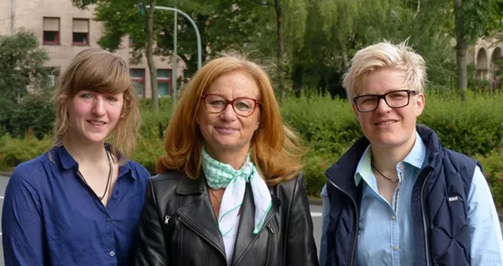 Das Projektteam v.l.: Jennifer Eckhardt, Prof. Dr. Elisabeth Wacker, Stefanie Frings